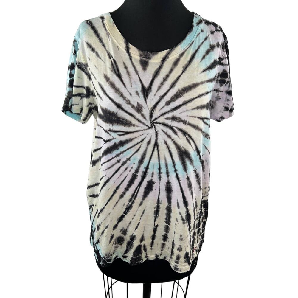 n: Philanthropy Multicolor Short Sleeve Tie-Dye 100% Cotton Basic T-Shirt Size M